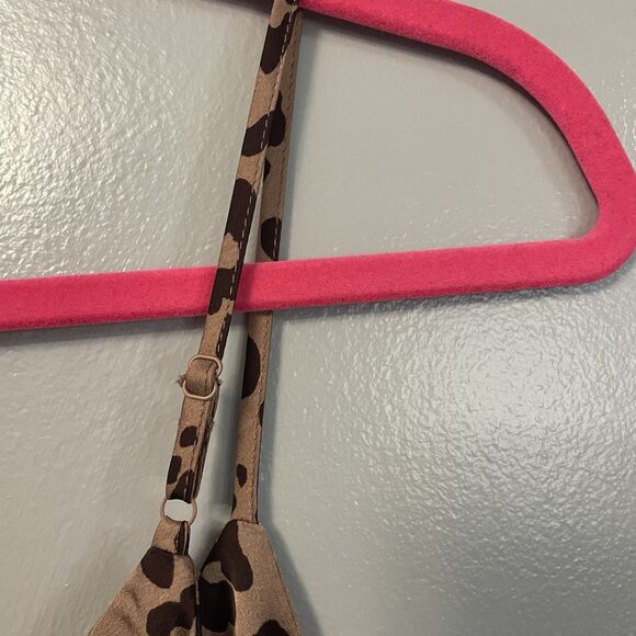 Target A New Day Brown Leopard Print Slip Maxi Dress V-Neck Strappy Medium - Picture 8 of 11